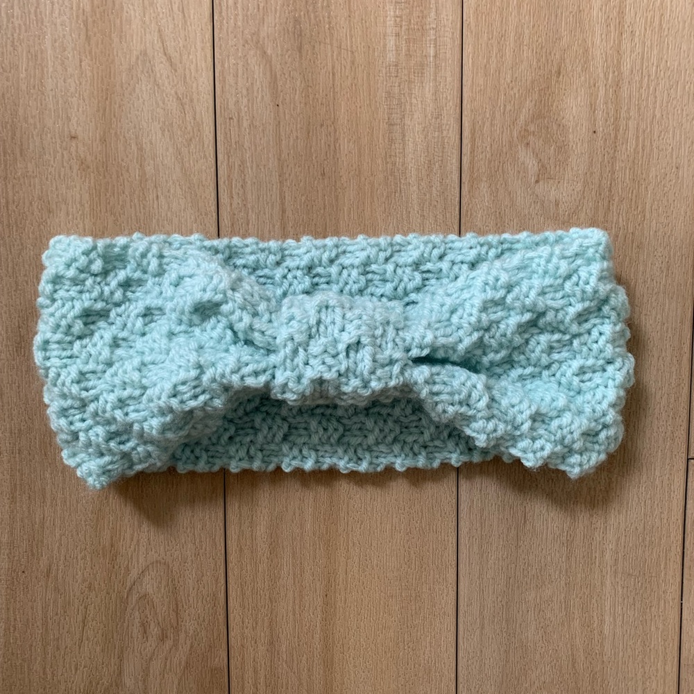 Handmade Mint Green Knit Headband